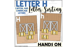 Letter H Capital and Lowercase Letter Sort