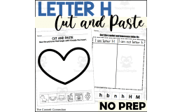 Letter H Cut and Paste Worksheets