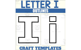 Letter I Outlines for Alphabet Crafts