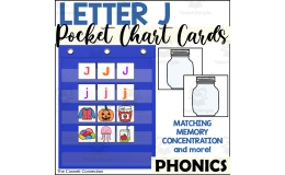 Letter J Pocket Chart Cards