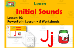 Letter J: PowerPoint and Worksheets: Lesson 10
