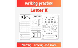 letter k handwriting worksheet - letter k writing practice worksheet
