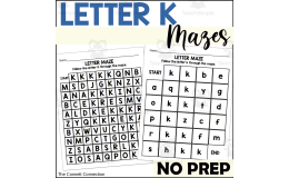 Letter K Mazes