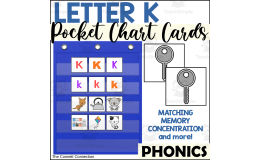 Letter K Pocket Chart Cards