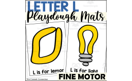 Letter L Playdough Mats