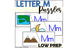 Letter M Beginning Sounds Puzzles