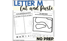 Letter M Cut and Paste Worksheets