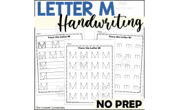Letter M Handwriting Worksheets