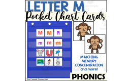 Letter M Pocket Chart Cards