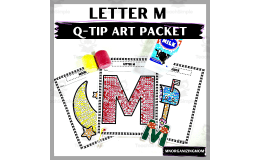 Letter M Q-Tip Packet