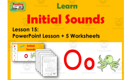 Letter O Worksheets + PowerPoint Lesson: Beginning Sounds Lesson 15