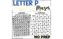 Letter P Mazes