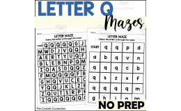 Letter Q Mazes
