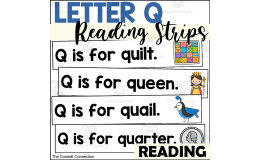 Letter Q Reading Strips