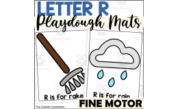 Letter R Playdough Mats