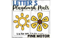 Letter S Playdough Mats