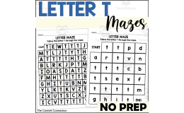 Letter T Mazes
