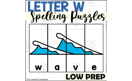 Letter W Spelling Puzzles