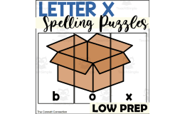 Letter X Spelling Puzzles