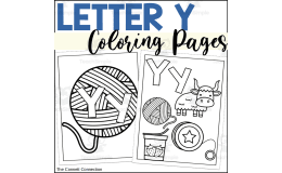 Letter Y Coloring Pages