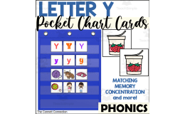 Letter Y Pocket Chart Cards