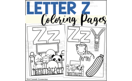 Letter Z Coloring Sheets