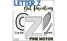 Letter Z Dot Painting