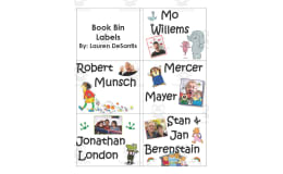 Library Book Bin Labels