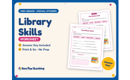 Library Skills Worksheet – 2nd Grade Social Studies Practice