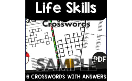 Life Skills Crossword: 1 Page Sample (PDF)