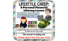Lifestyle Creep: Personal Finance Worksheets and Financial Literacy