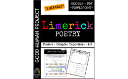Limerick Poetry – Posters & Graphic Organizers