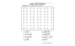 Lines Rays and Segments Worksheet