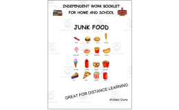 Literacy worksheets: junk food