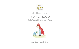 Little Red Riding Hood Early Cirriculum Inspiration Guide