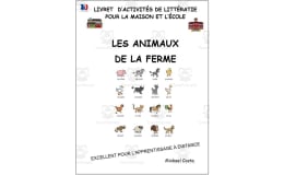 Livret d’activités de littératie et vocabulaire: Les animaux de la ferme