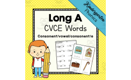 Long A CVCE Words Phonics Packet