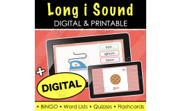 Long i Sound - Digital Quiz, Digital Flash Cards, Word Lists and Quizzes