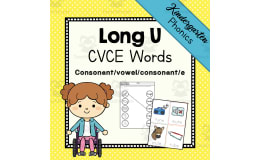 Long U CVCE Words Activity Packet