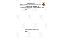 Macbeth Act 2, Scene 4 | Double Entry Journals