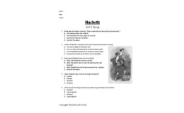 Macbeth Act 5 Quiz