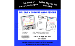 Manage Emotions | SEL Daily Activity
