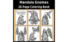 Mandala Gnomes Coloring Book | Printable Coloring Pages