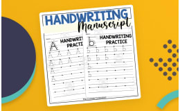 Manuscript Handwriting Worksheets