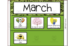 March St. Patrick's Theme – Calendar Pieces Set