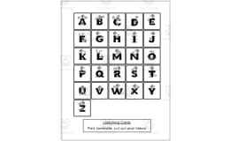 Match Letters - Identical and Non-identical Sorting Activity