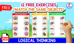 MATCH THE SAME OBJECT | BAKERY THEMED