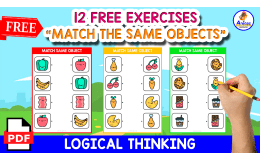 MATCH THE SAME OBJECTS | FOOD THEMED