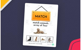 Matching animals - array of 4