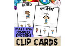 Matching Complex Emotions Clip Cards For Elementary Students